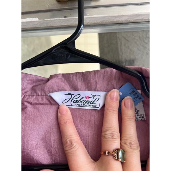 Vintage Mauve Haband! Windbreaker Jacket size L - Picture 2 of 4